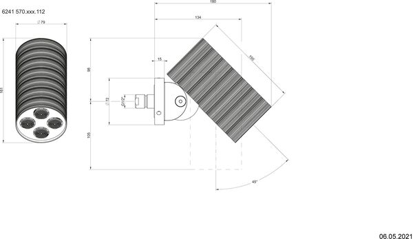 Gessi Spotwater 316 Multi-Spray ½" Steel brushed trame image number 1