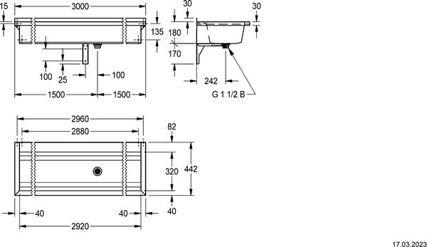 Waschrinne KWC Planox PL30T image number 1