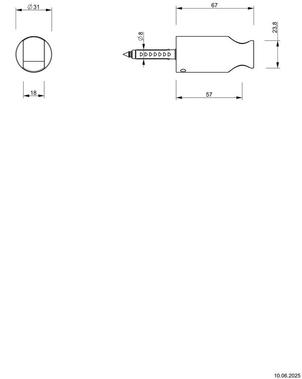 Brausehalter Fantini Matt british gold PVD image number 1