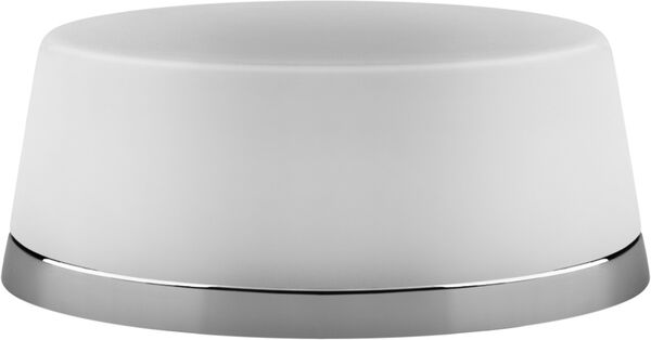 Portasapone Gessi Cono, modello d'appoggio, bacinella in Cristalplant, bianco opaco image number 0