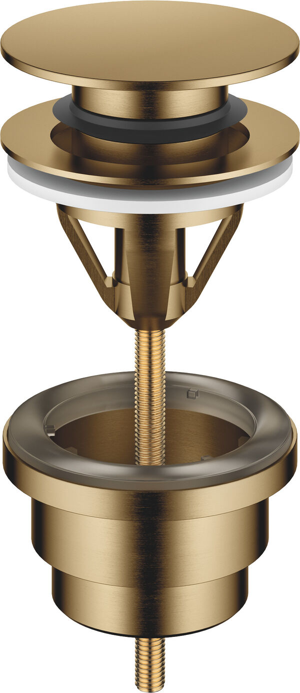 Soupape d'&eacute;coulement Dornbracht push-open 1&frac14;" Dark brass bross&eacute; image number 0
