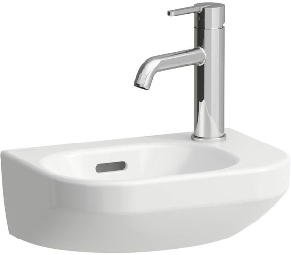 Handwaschbecken Laufen Lua 36 x 25 cm Weiss Cleaneffekt image number 0