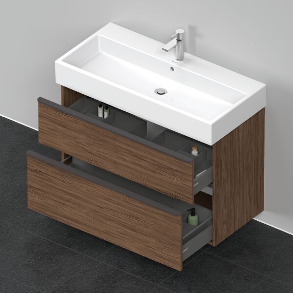 Armadio sottolavabo Duravit D-Neo noce scuro image number 3