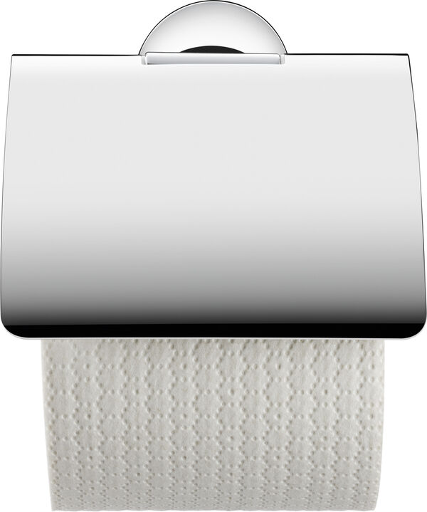 Portacarta Duravit Starck T, con coperchio, rosetta rotonda image number 0