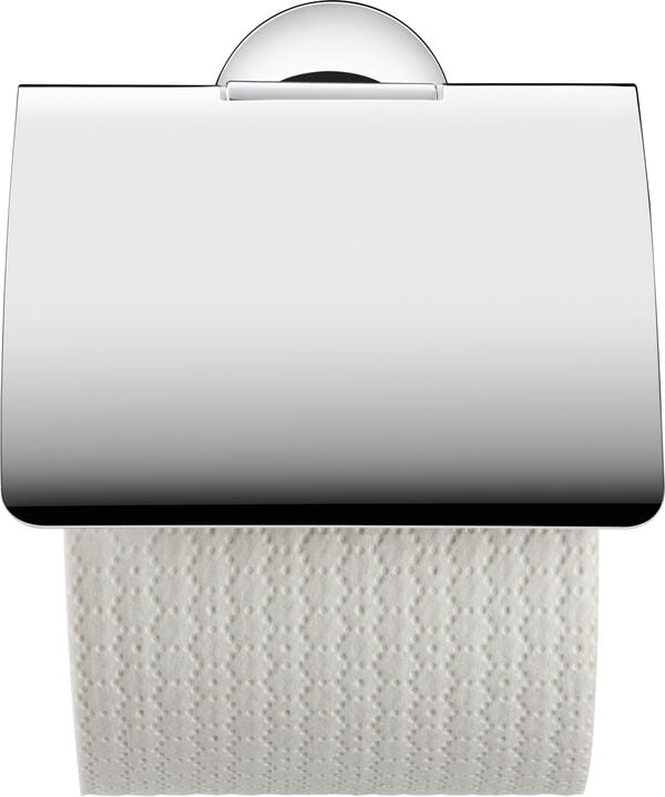 Portacarta Duravit Starck T, con coperchio, rosetta rotonda image number 0