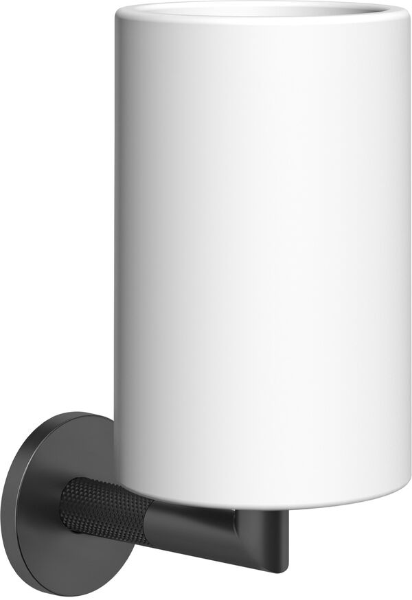Glashalter Gessi Ingranaggio Schwarz matt image number 0