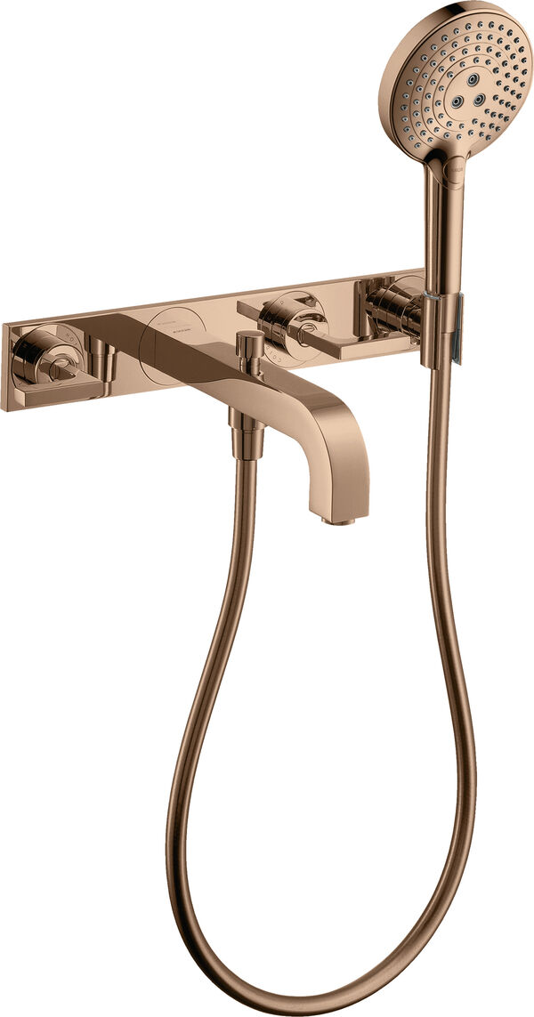 Badebatterie-Endmontageset Axor Citterio Polished red gold image number 0