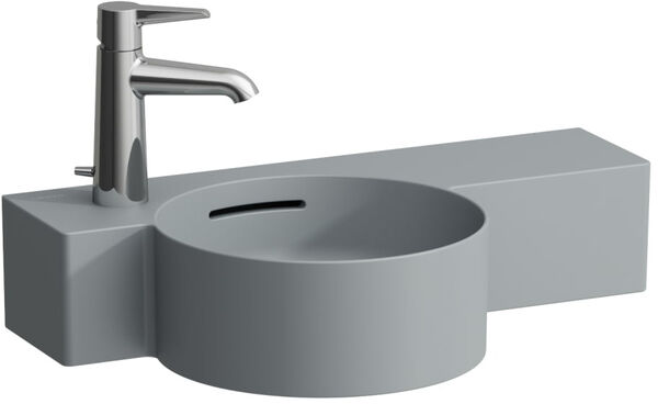 Handwaschbecken Laufen Val 55 x 31.5 cm Graphit matt image number 0