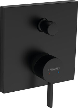 Bademischer-Endmontageset Hansgrohe Finoris schwarz matt