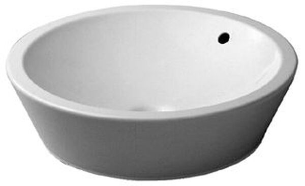 Lavabo d'appoggio Philippe Starck 1 d. 53 cm, con troppopieno senza ripiano per rubinetteria image number 0