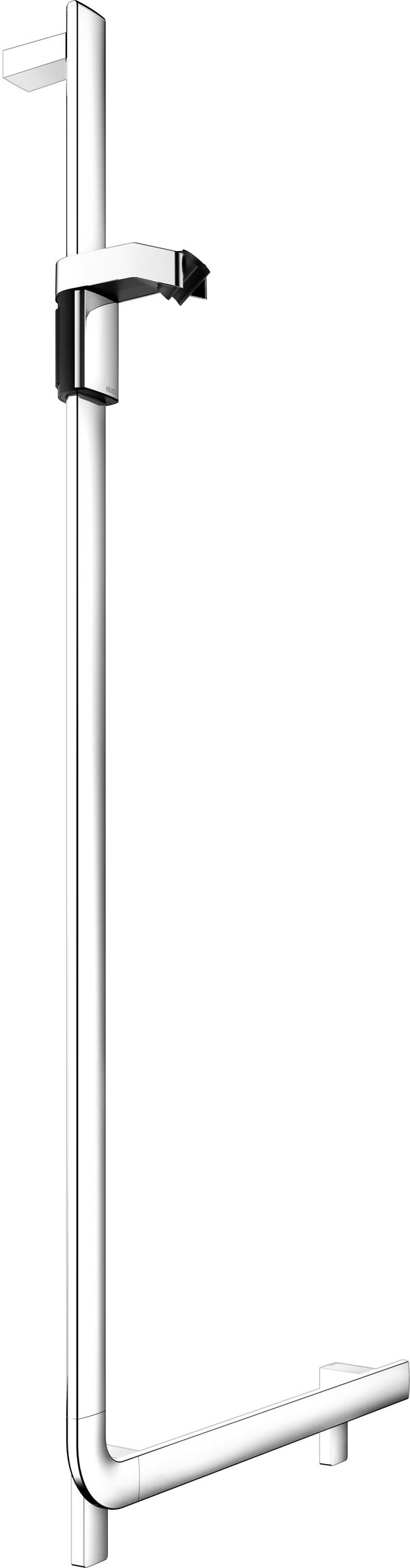 Corrimano ad angolo Keuco Collection Axess, asta doccia destra (come illustrazione), ottone, 1301 image number 0