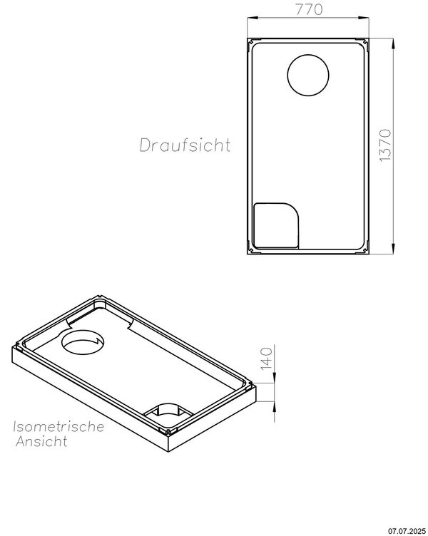 Support de receveur de douche Alterna loa image number 1