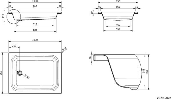 Duschenwanne Schmidlin Manhattan Cleaneffekt image number 1