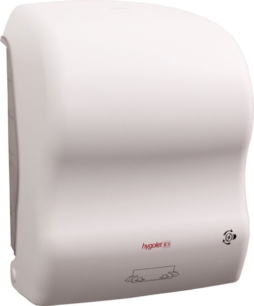 Distributeur d'essuie-mains Hygolet Hygomech Autocut Blanc