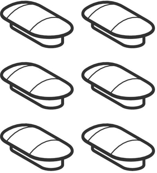 Gummipuffer Set Geberit AquaClean Mera