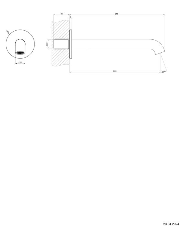 Auslauf Gessi Habito &frac12;" Black metal Unito image number 1