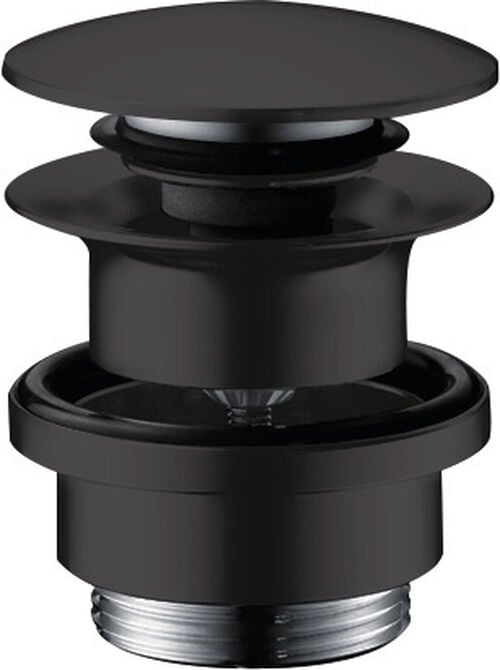 Ablaufventil Hansgrohe push-open 1&frac14;" Schwarz matt