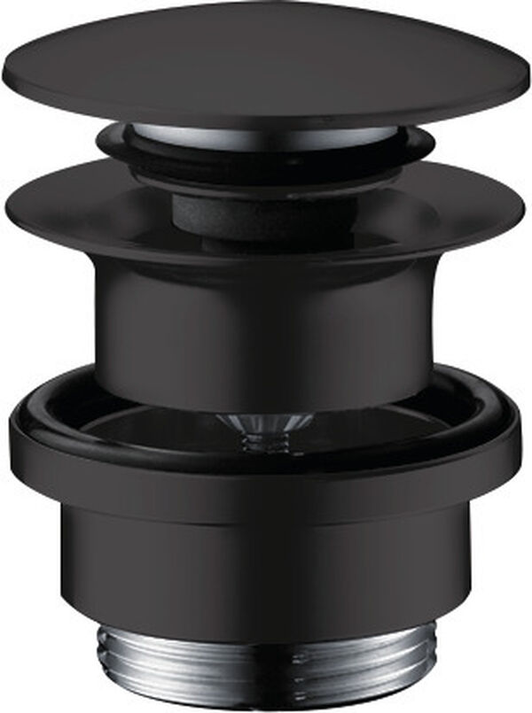 Ablaufventil Hansgrohe push-open 1&frac14;" Schwarz matt image number 0