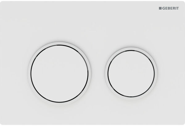 Betätigungsplatte Geberit Omega20 round weiss image number 0