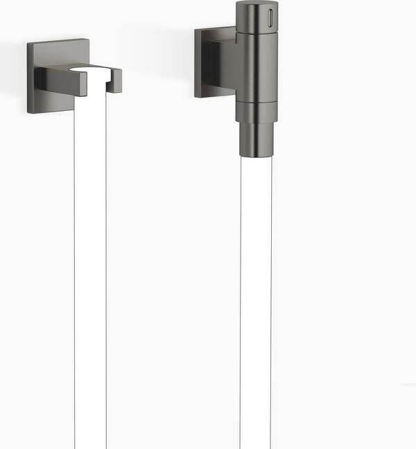 Wandanschlussbogen Dornbracht mit Ventil Water Tube Kneipp Dark Platinum matt image number 0