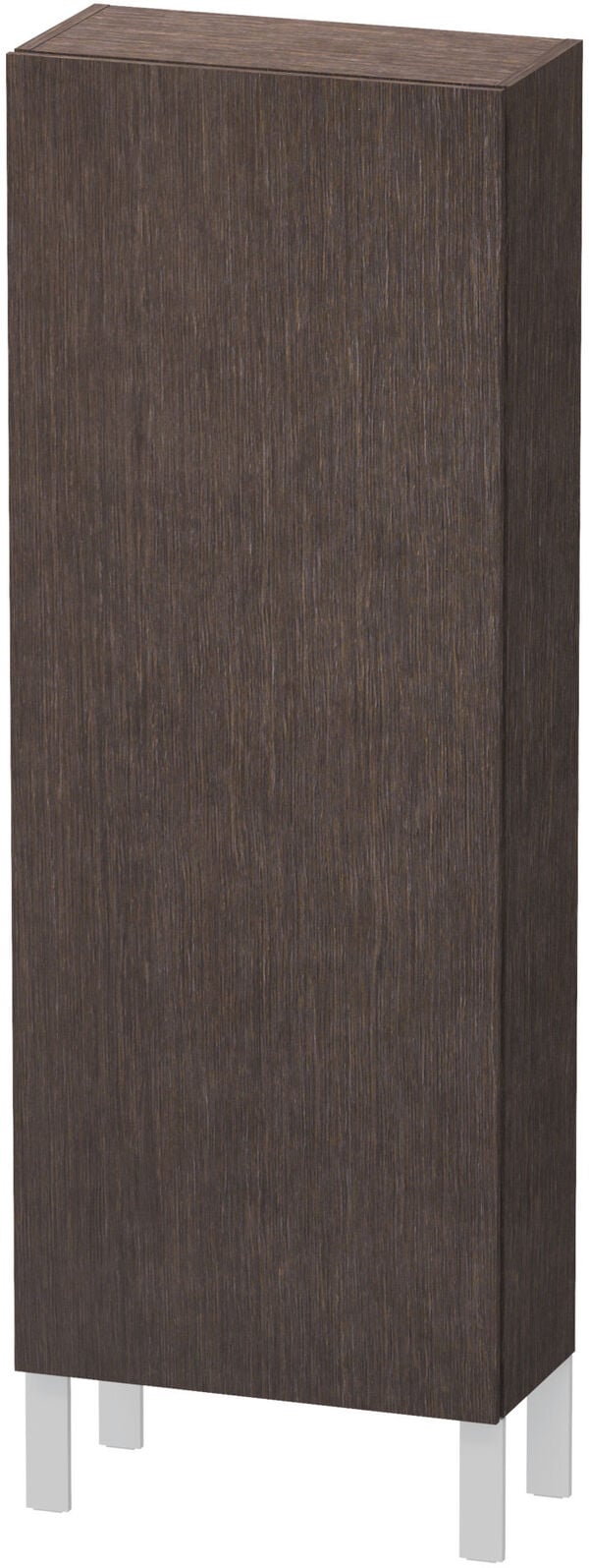 Seitenschrank L-Cube, Echtholz furniert, Breite 50 cm, Höhe 132 cm, Tiefe 24,3 cm, 1 Türe, Band image number 0