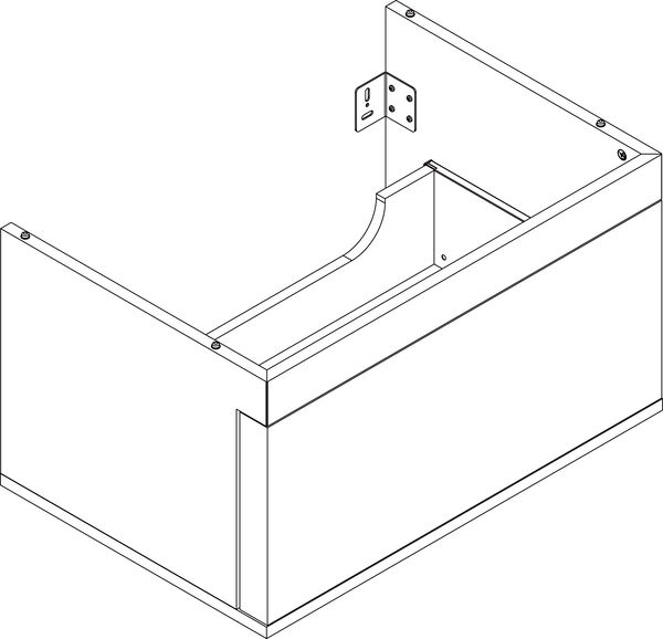 Waschtischmöbel Alterna logica plus, Breite 71,4 cm Höhe 40,2 cm Tiefe 48,2 cm image number 0