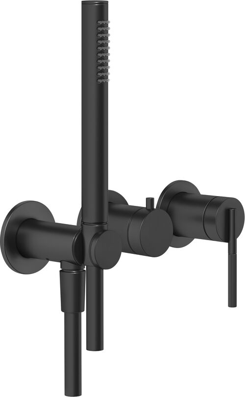 Wannenwandbatterie-Endmontageset Gessi Ingranaggio Messing PVD