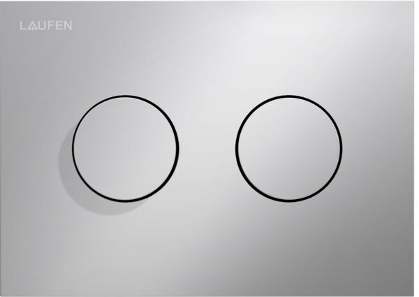 Plaque de d&eacute;clenchement Laufen Ineo Groove Chrom&eacute; mat image number 0
