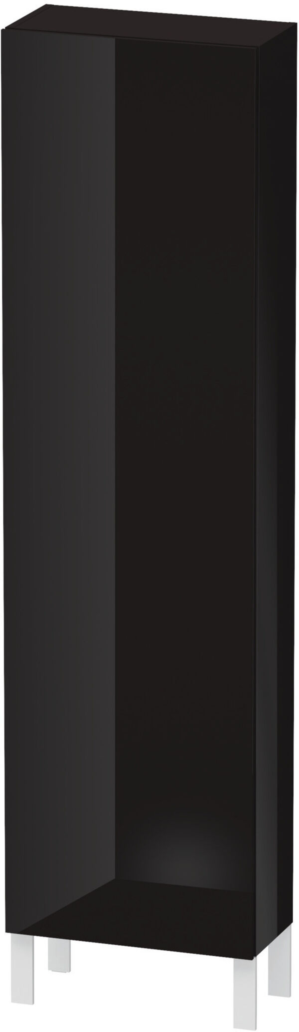 Hochschrank L-Cube schwarz hochglanz image number 0