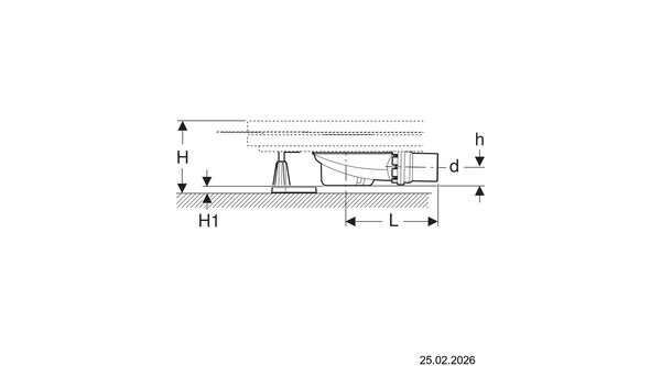 Duschwannenablauf Geberit Duofix image number 1