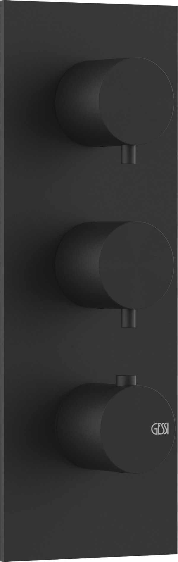 Bade- und Duschenmischer Endmontageset Gessi 316 Schwarz matt image number 0