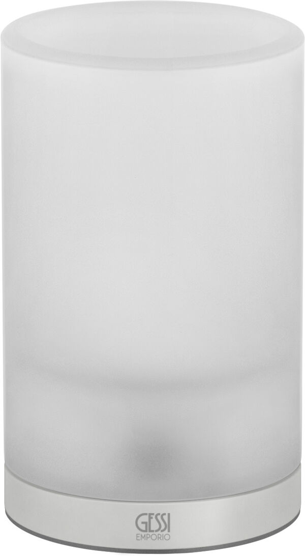 Portabicchiere Emporio, modello d'appoggio, bicchiere in vetro satinato image number 0