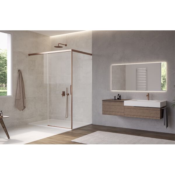 Paroi latérale Duka Natura 4000 Silber hochglanzeloxiert Verre clair ProCare image number 1