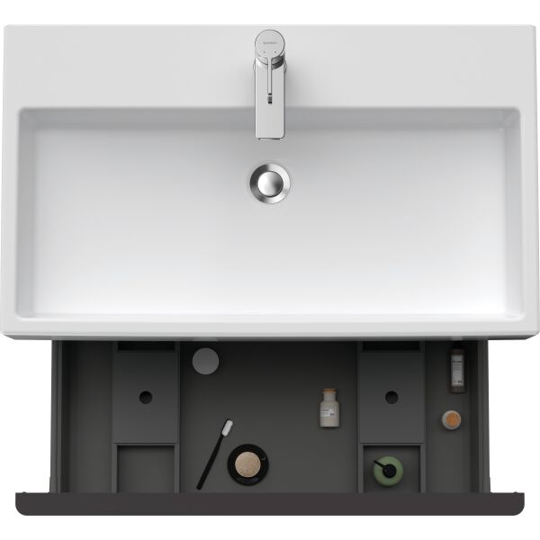 Meuble sous-lavabo Duravit D-Neo graphite mat image number 4