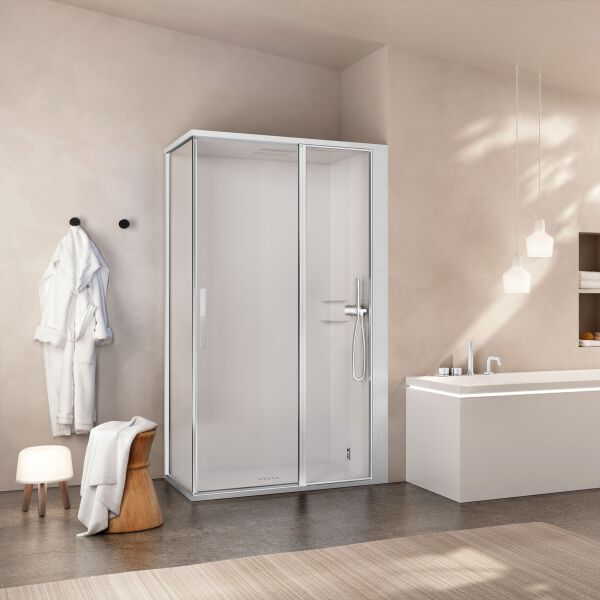 Douche &agrave; vapeur Ronal Skyfall Shower Argent brillant image number 1