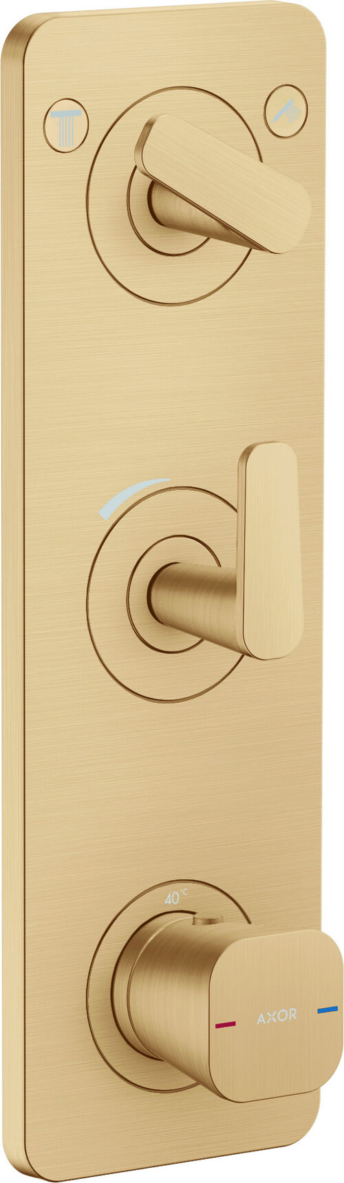 Duschsystem Axor Citterio C Brushed bronze Standard