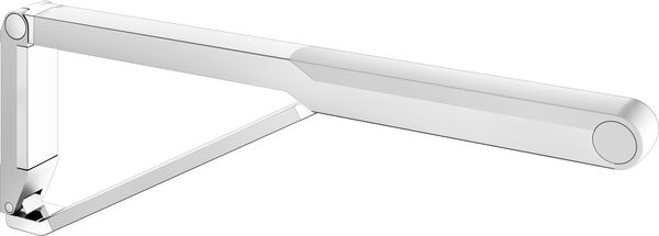 St&uuml;tzklappgriff Keuco Collection Axess Silbereloxiert Griffpad weiss image number 0