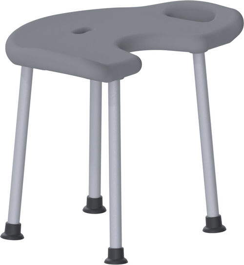 Duschhocker Nosag Cavere Silberfarbig