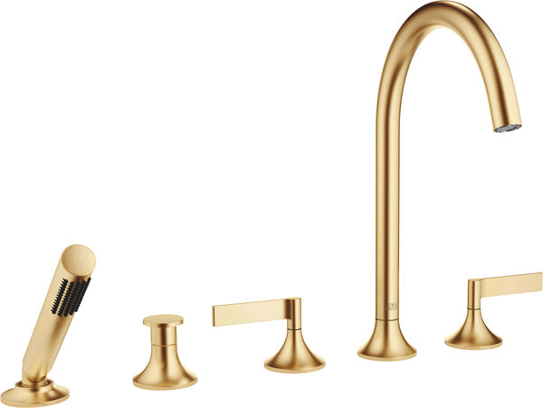 Batteria di riempimento Dornbracht Vaia 5-fori, bocca, s 220 mm, valvole laterali, inversore image number 0