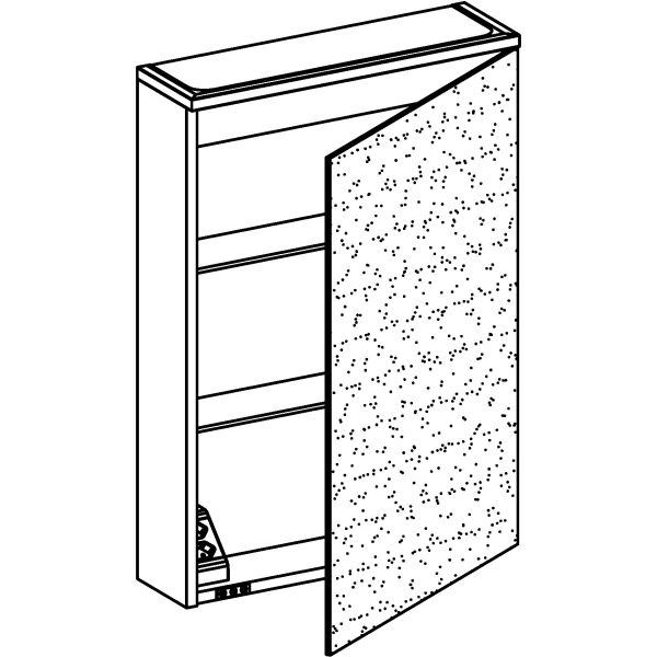 Spiegelschrank Alterna aniani LED plus premium weiss Lichtfarbe stufenlos verstellbar 2700-6500 K image number 1