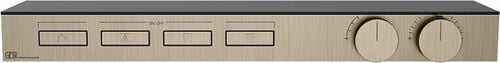 Syst&egrave;me de douche-set de montage final Gessi HI-FI Shelf Warm bronze brushed PVD