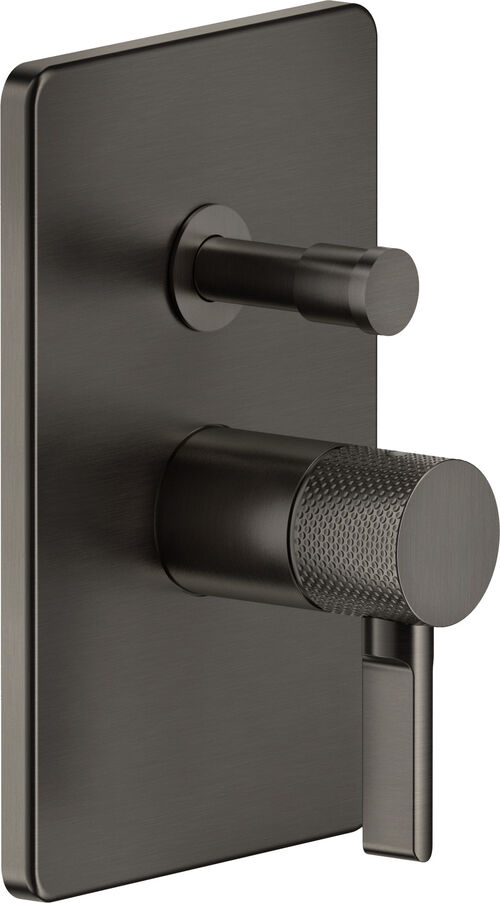Bademischer-Endmontageset Gessi Inciso ½" Black metal brushed