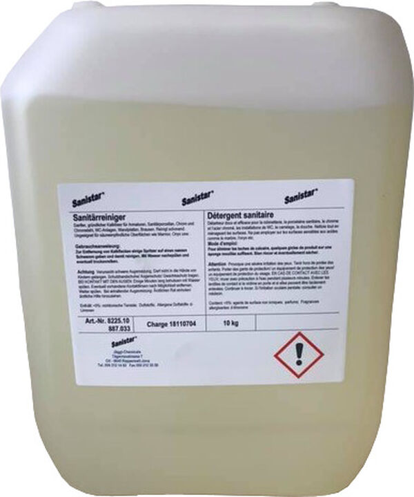 Prodotto di pulizia Sanistar per materia sintetica apparecchi sanitari e rubinetteria image number 0