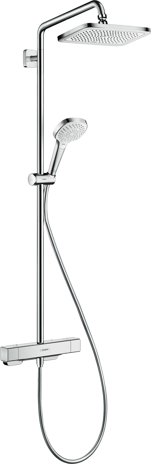 Showerpipe Hansgrohe Croma E 280, H&ouml;he 1177 mm, A 343 mm, Duschenmischer Thermostat Ecostat E &frac12;", image number 0
