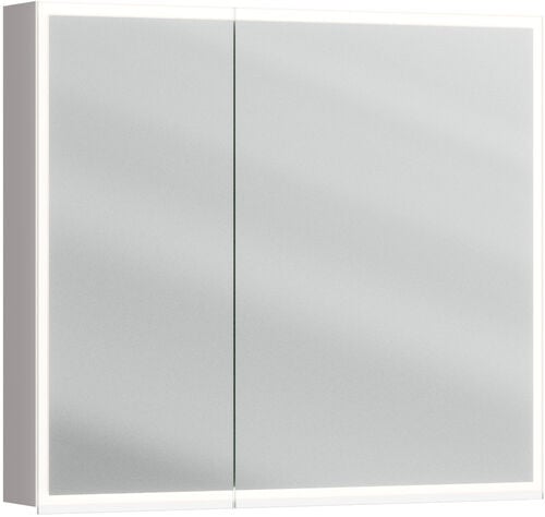 Armoire de toilette Alterna luuna LED plus avec &eacute;clairage inf&eacute;rieur/sup&eacute;rieur Arctic grey Couleur de lumi&egrave;re r&eacute;glable en continu 2700-6500 K