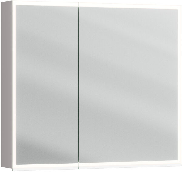 Armoire de toilette Alterna luuna LED plus avec &eacute;clairage inf&eacute;rieur/sup&eacute;rieur Arctic grey Couleur de lumi&egrave;re r&eacute;glable en continu 2700-6500 K image number 0