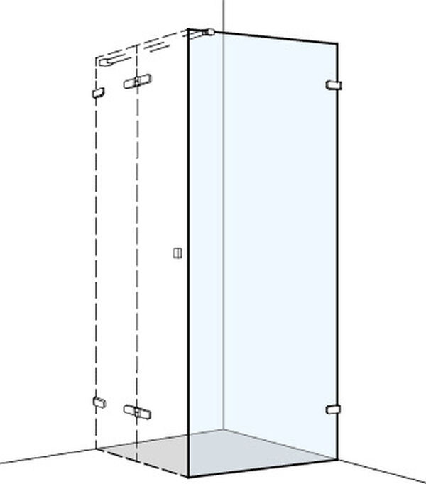 Seitenwand Koralle S505 Plus Verchromt Echtglas klar image number 0