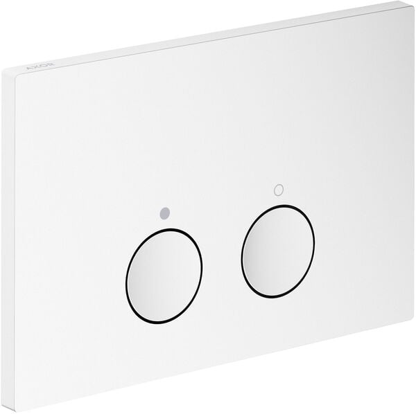Betätigungsplatte Axor FlushPlate, Zweimengenbetätigung von vorne, zu Spülkasten Geberit Sigma, image number 0