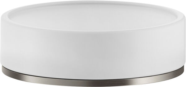 Portasapone Gessi Inciso, modello d'appoggio, bacinella in corian satinato image number 0