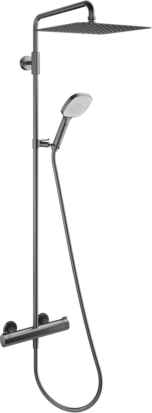 Duschensystem KWC Design Brushed graphite PVD